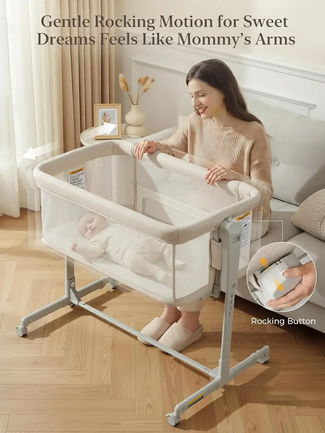 Bassinet Bedside Sleeper - Berço de Bebê 3 em 1