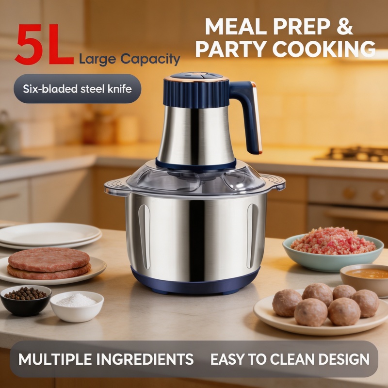 Baby Food Processor - Moedor de Carne Elétrico de 5L