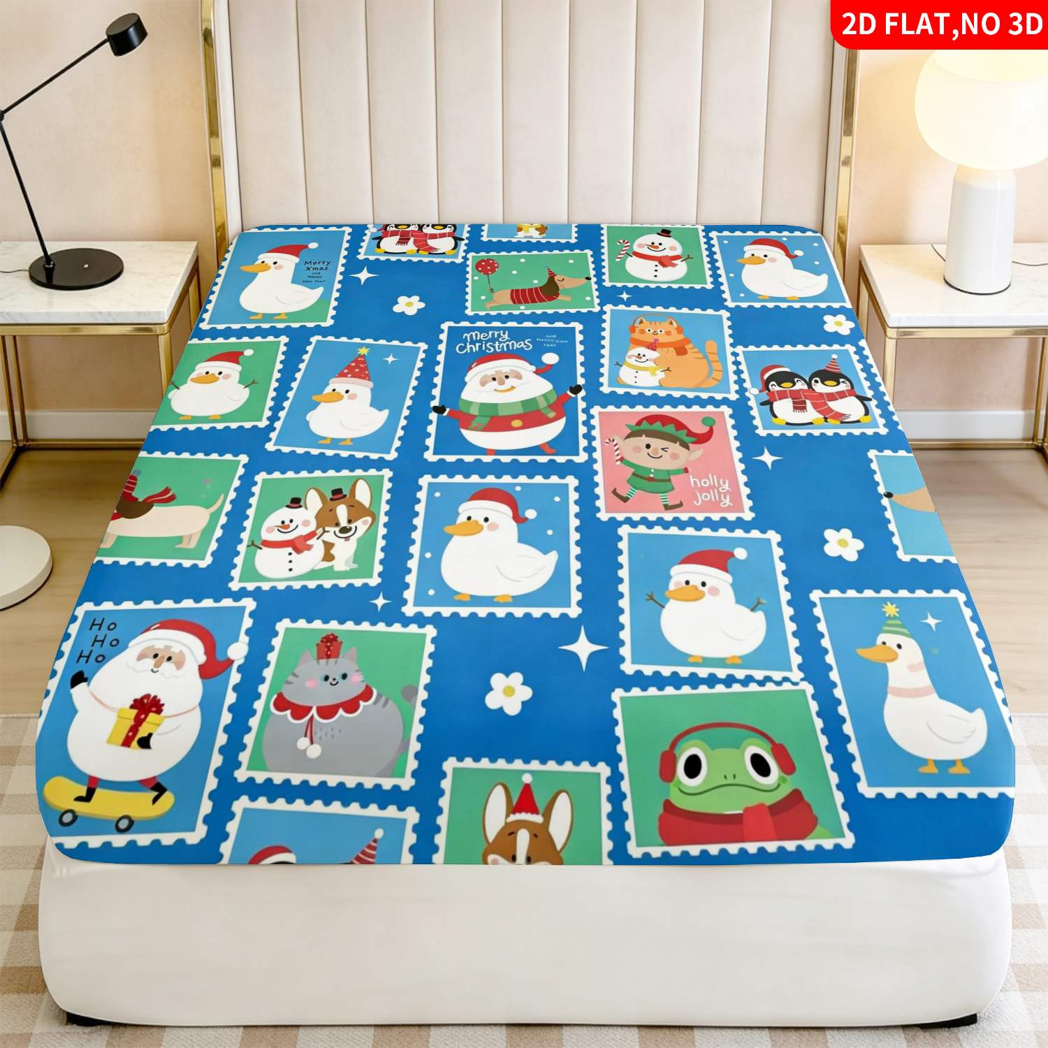 Baby Nursery Bedding Sets - Conjunto de Cama Azul com Estampa