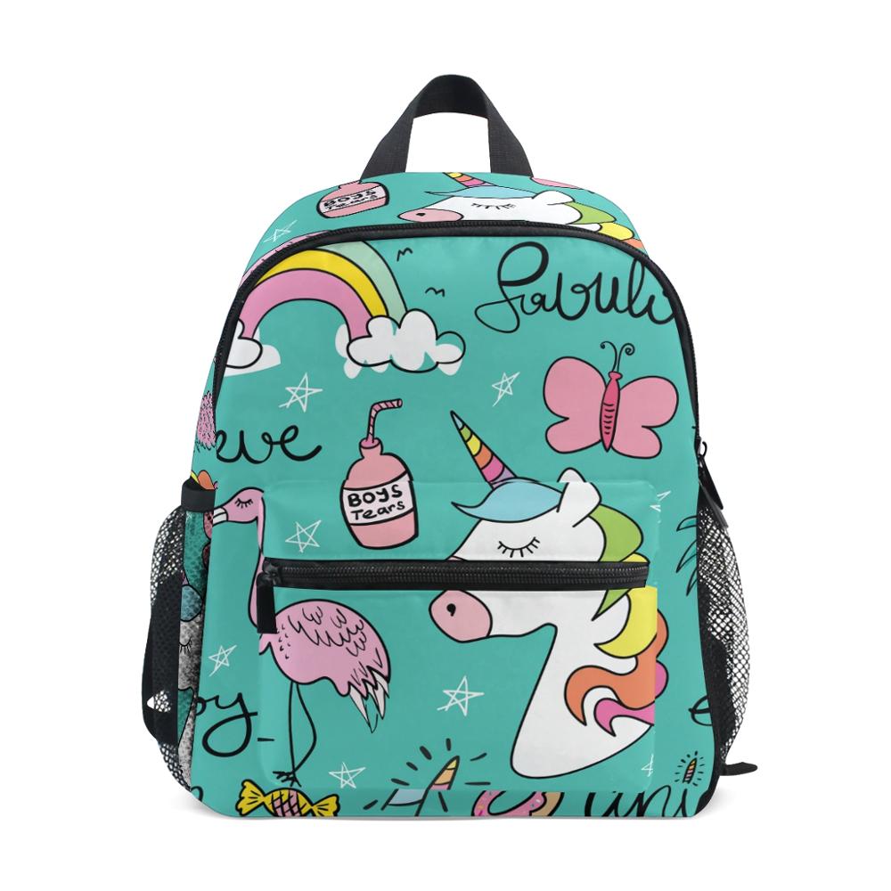 Baby Bag Nursery - Alaza unicórnio impressão crianças mochilas crianças