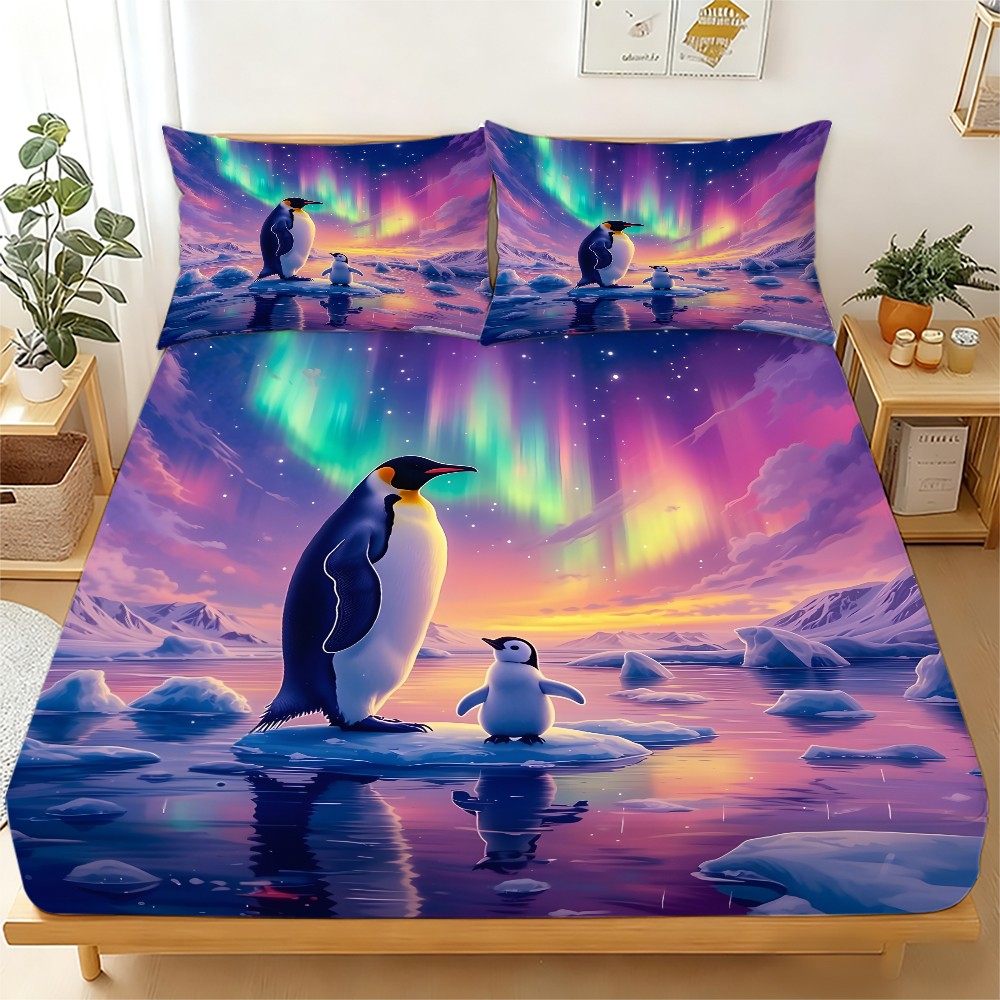 Baby Nursery Bedding Sets - Conjunto de Cama Aurora Penguin, Conjunto