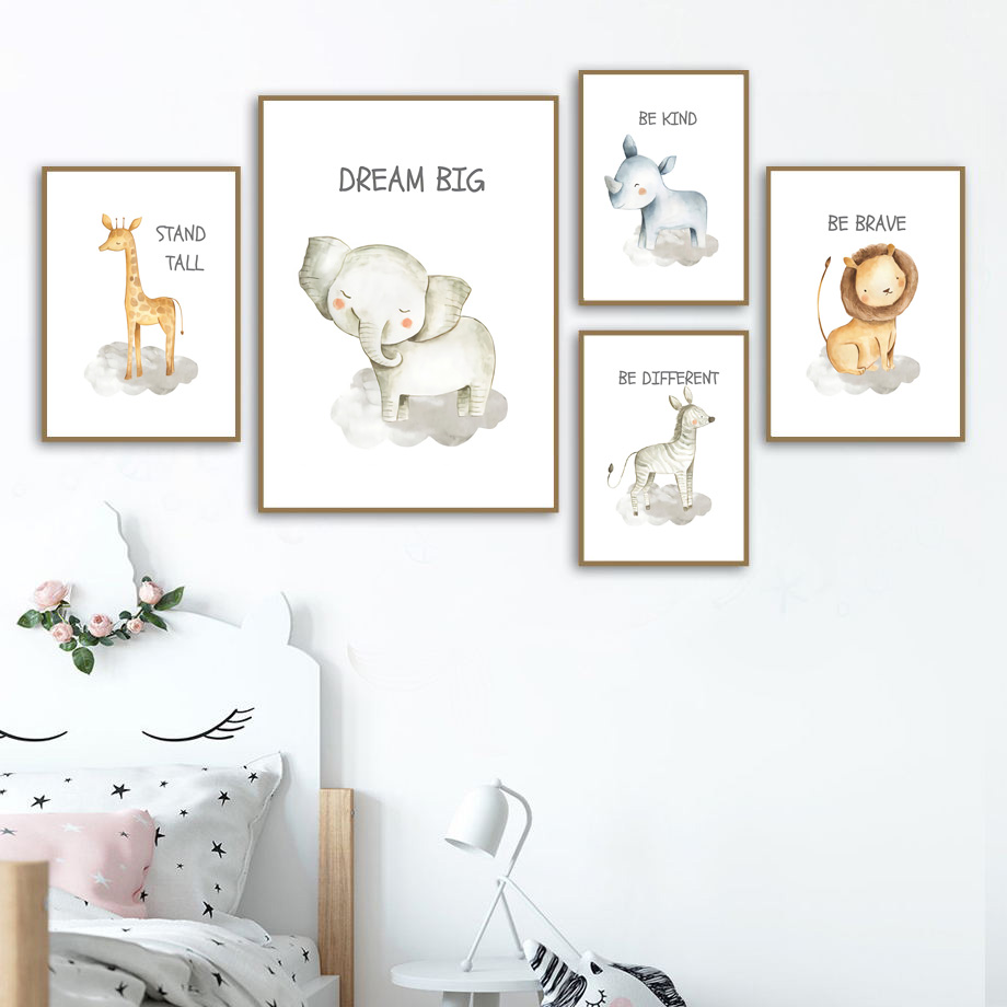 Baby Nursery Mirror - Berçário arte da parede pintura em