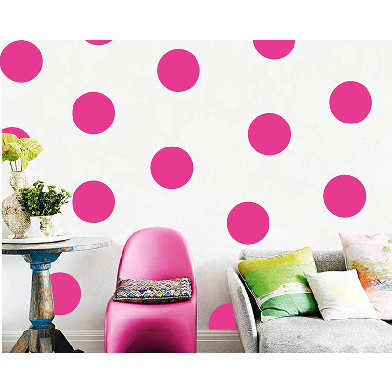 Baby Nursery Yellow - Adesivos de parede com bolinhas, brilhante,