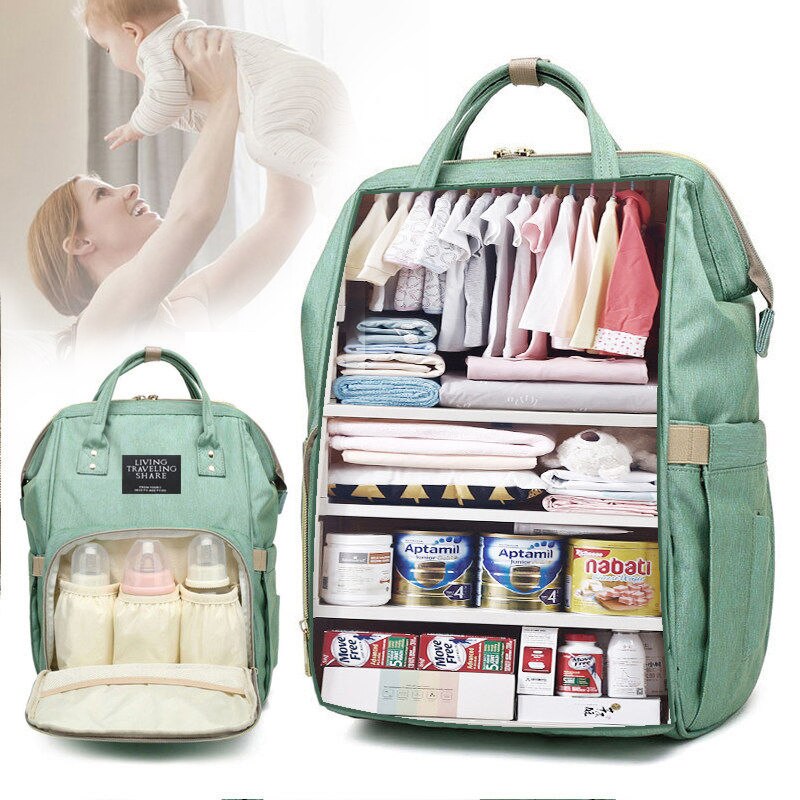 Baby Bag Nursery - Saco de fraldas de grande capacidade