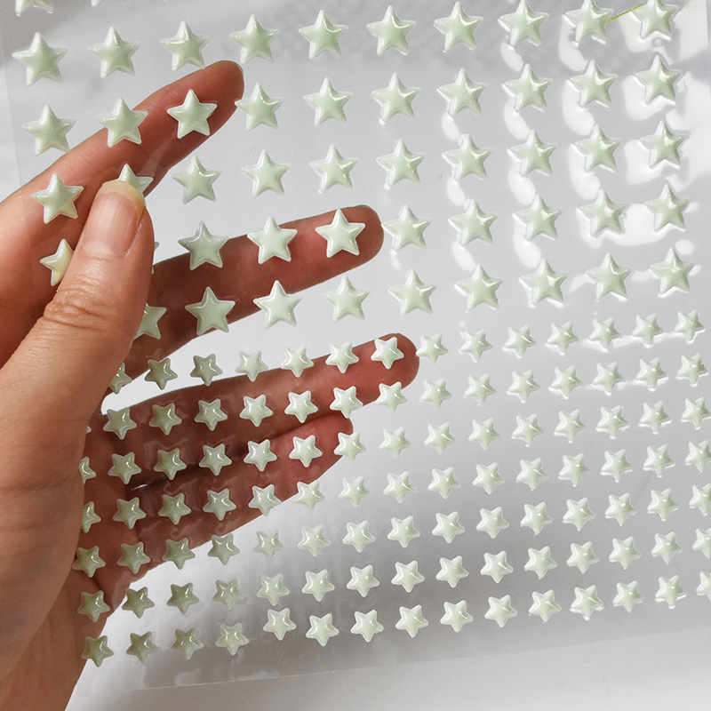 Baby Nursery Wall Mural - 211 pçs 3d bolha luminosa estrelas