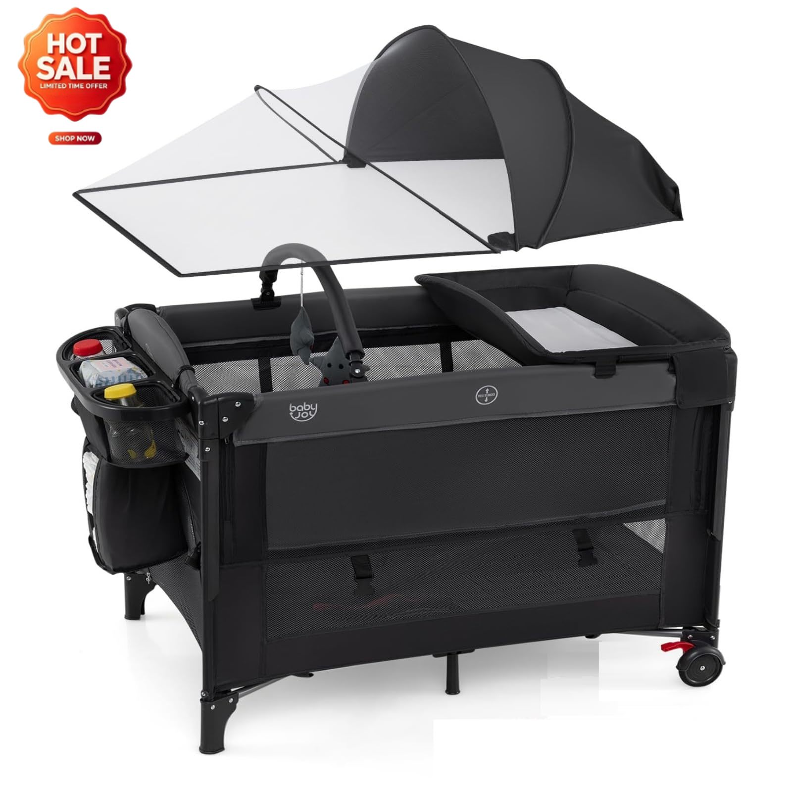 Bassinet Bedside Sleeper - Berço portátil 5 em 1 com