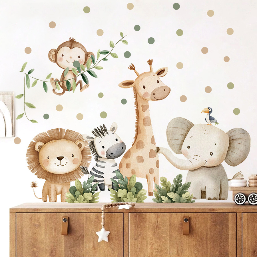 Boho floresta animais adesivos - Baby Nursery Wall Mural avaliação e preço