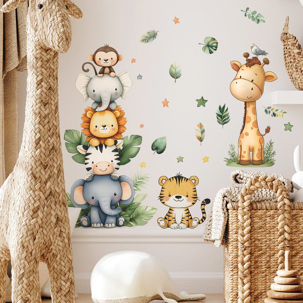 Boho floresta animais adesivos - Baby Nursery Wall Mural avaliação e preço