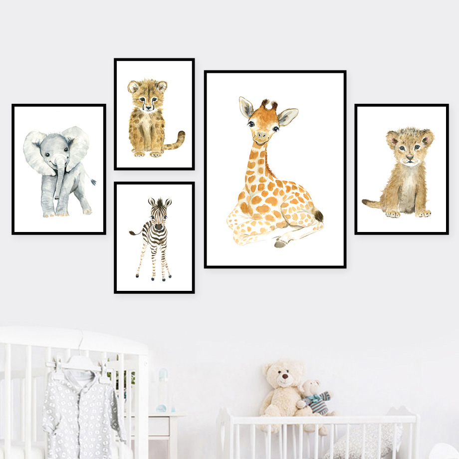 Elefante raposa zebra girafa l - Baby Nursery Mirror avaliação e preço