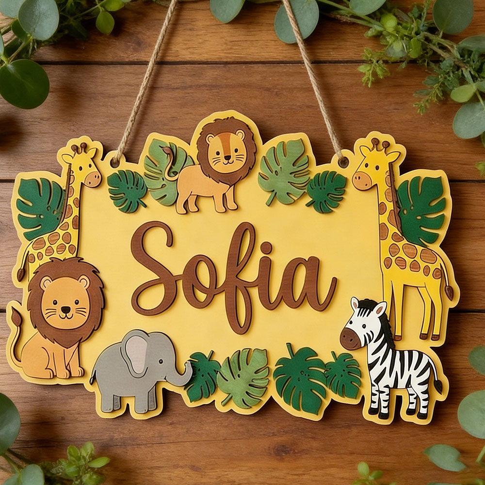 Placa de Nome Personalizada Sa - Baby Nursery Yellow avaliação e preço