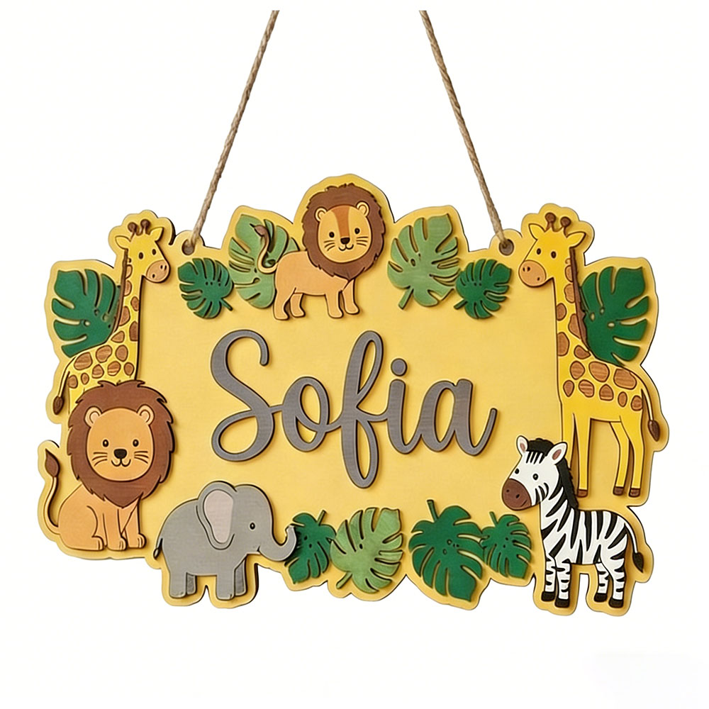 Placa de Nome Personalizada Sa - Baby Nursery Yellow avaliação e preço