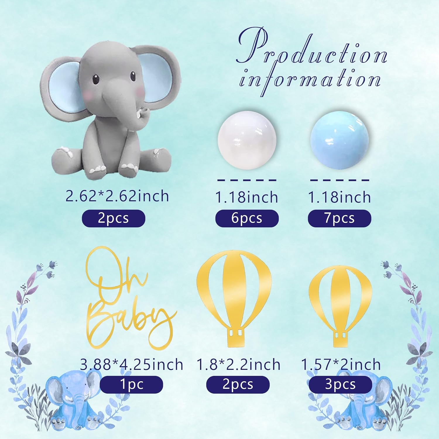 Decoração de bolo de elefante, - Baby Food Processor avaliação e preço