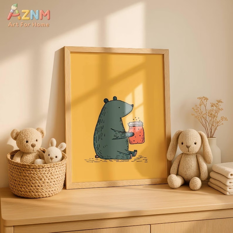 AZNM Arte de Parede em Tela co - Baby Nursery Yellow avaliação e preço