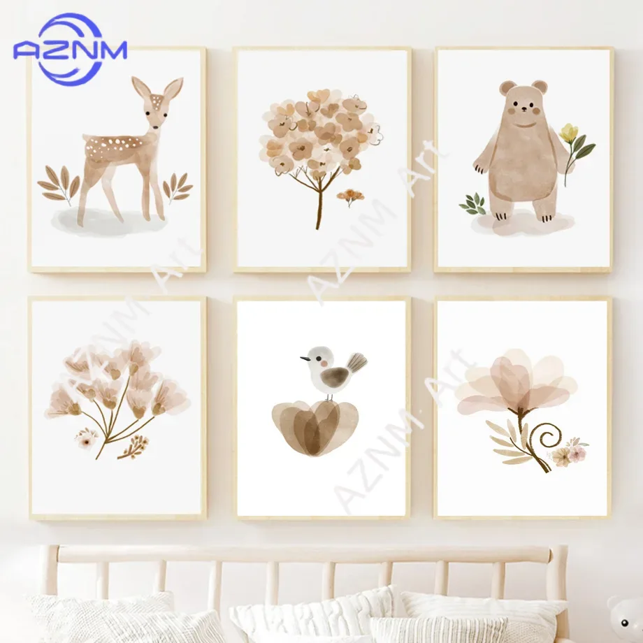 Arte de parede boho para berçá - Baby Nursery Gender Neutral avaliação e preço