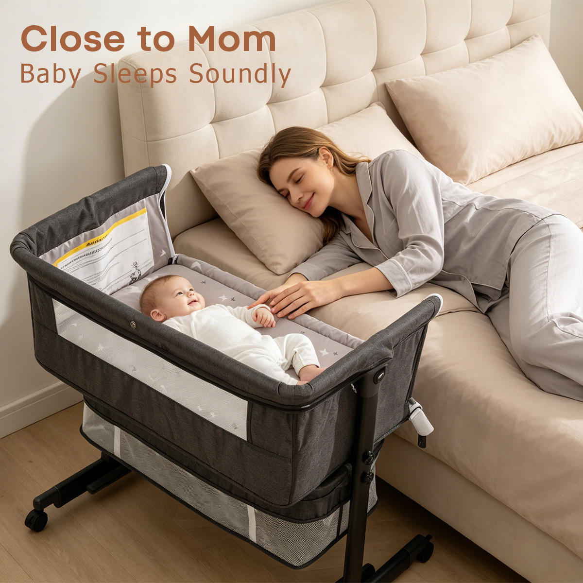 Berço Portátil Kmaier para Beb - Bassinet Bedside Sleeper avaliação e preço