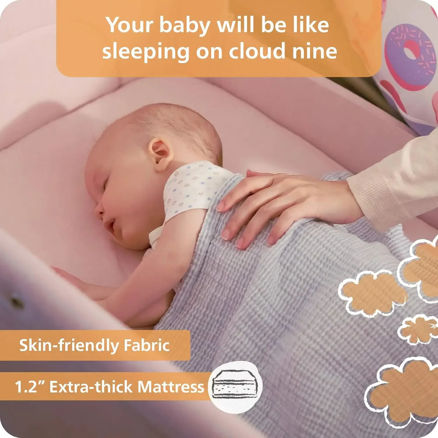Berço Portátil para Recém-Nasc - Bassinet Bedside Sleeper avaliação e preço