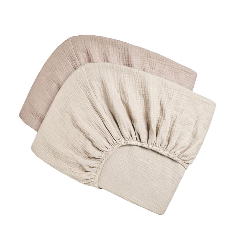 J15u 2 pçs lençol elástico par - Baby Nursery Gender Neutral avaliação e preço