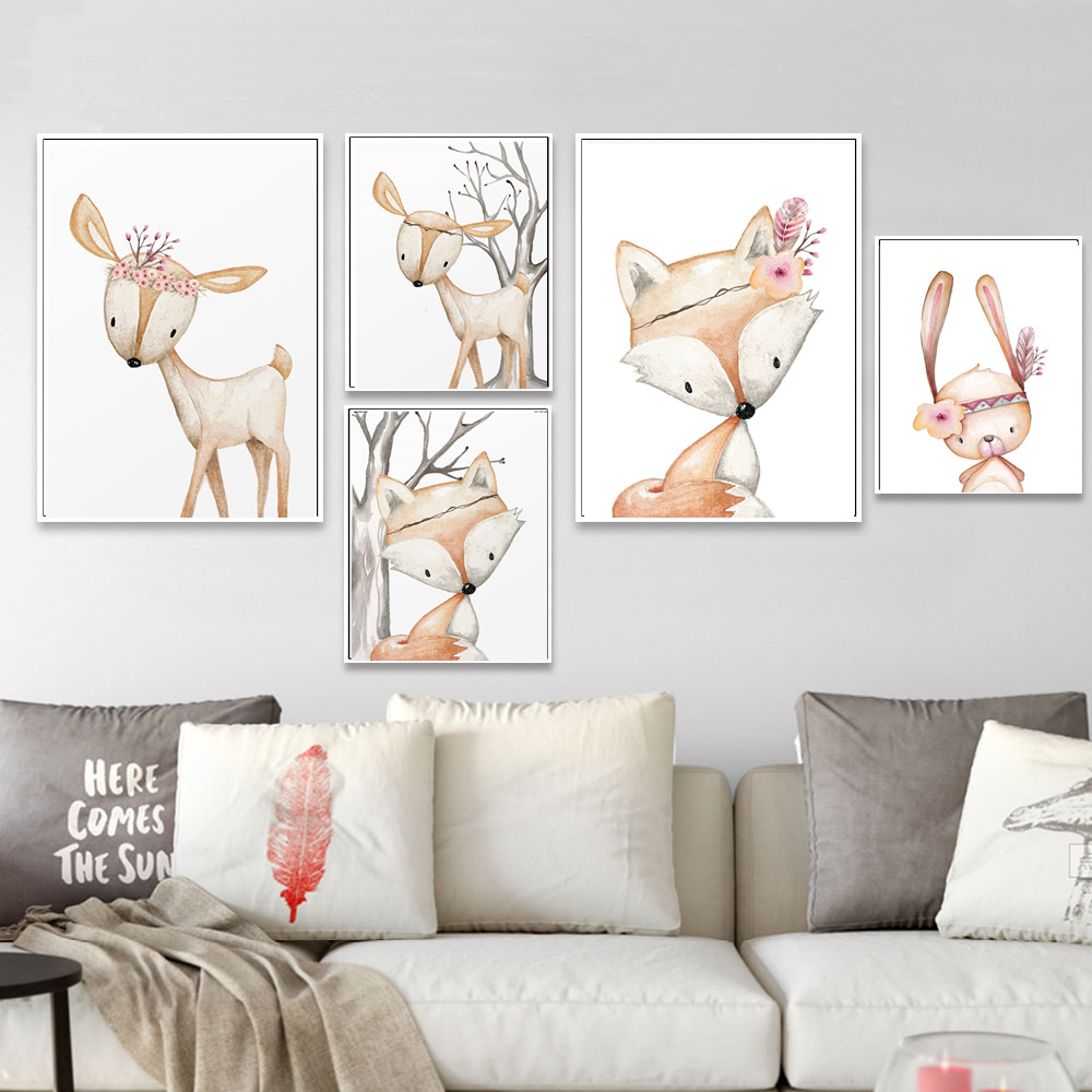 Pôster de coelho de desenho an - Baby Nursery Mirror avaliação e preço