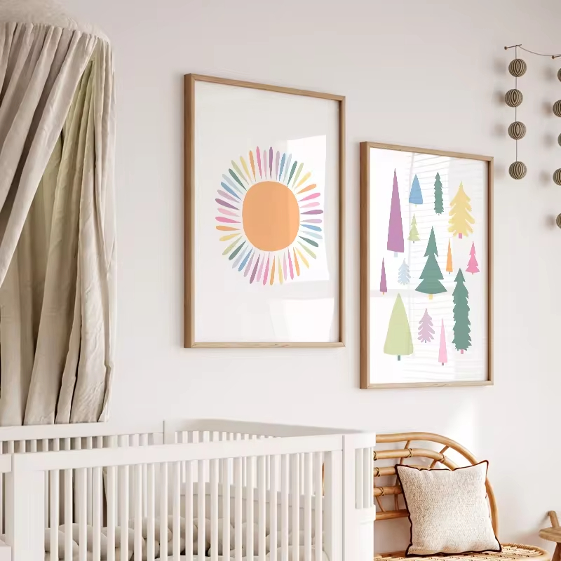 Pintura em Canvas Boho para Be - Baby Nursery Mirror avaliação e preço