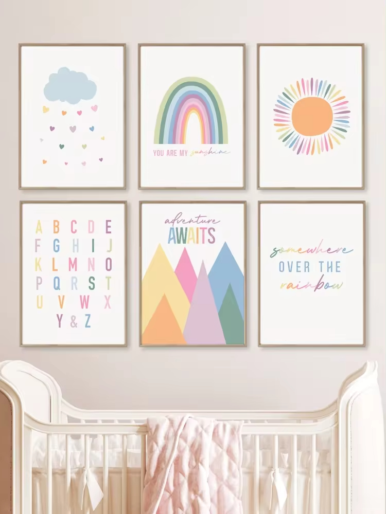 Pintura em Canvas Boho para Be - Baby Nursery Mirror avaliação e preço