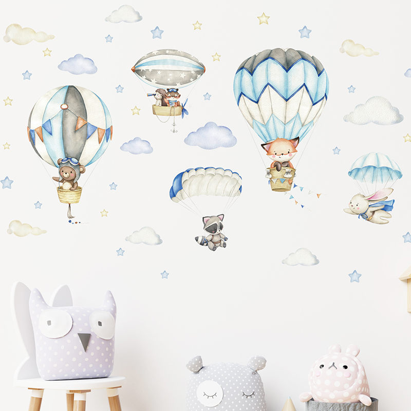 Adesivos de parede com balão d - Baby Nursery Wall Mural avaliação e preço