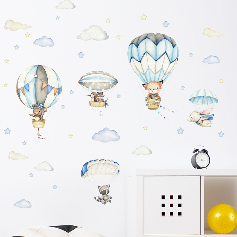 Adesivos de parede com balão d - Baby Nursery Wall Mural avaliação e preço