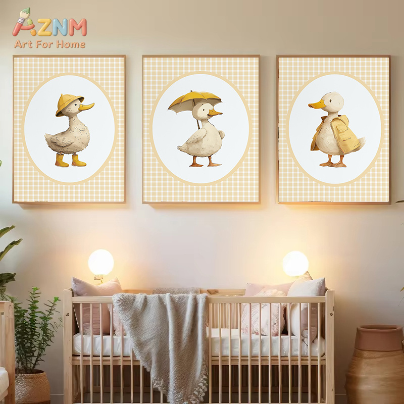 AZNM Arte de parede em tela co - Baby Nursery Yellow avaliação e preço
