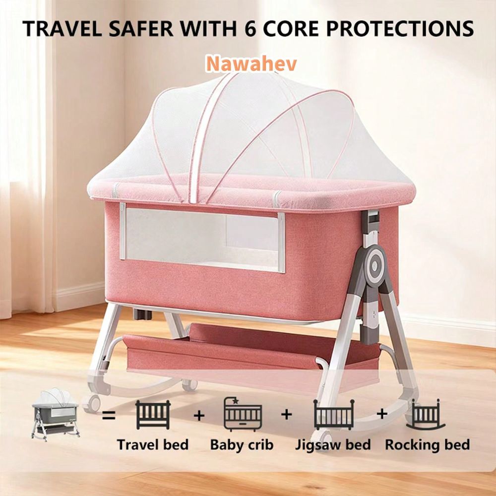 Berço 4 em 1 para bebês, com 6 - Bassinet Bedside Sleeper avaliação e preço