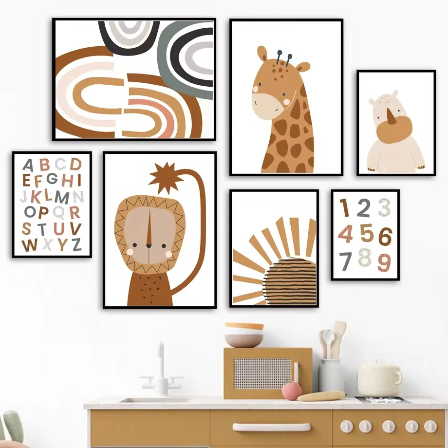 Boho Nursery Wall Art Print Ca - Baby Nursery Mirror avaliação e preço