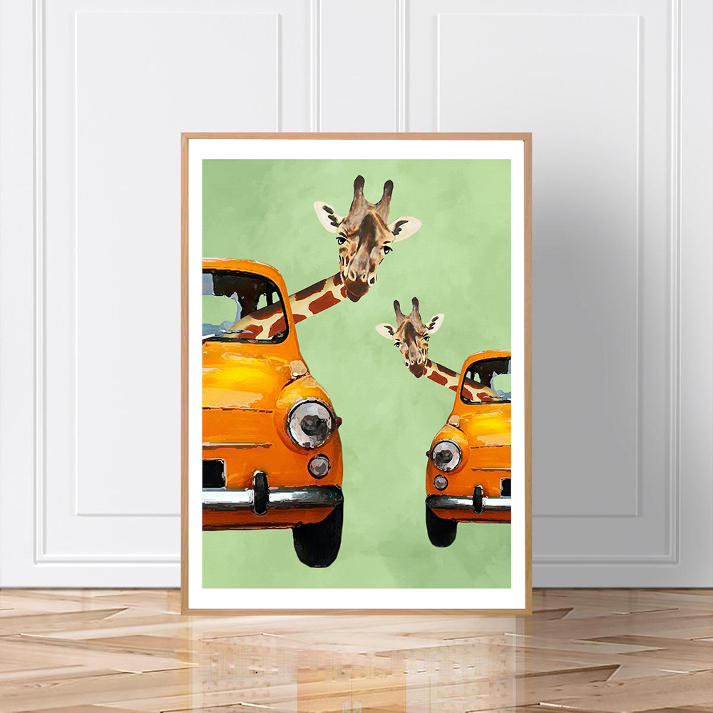 Pintura em tela de desenhos an - Baby Nursery Yellow avaliação e preço