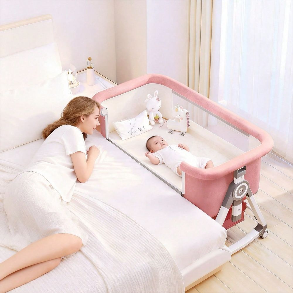 Berço de Bebê 5 em 1 com Modo  - Bassinet Bedside Sleeper avaliação e preço