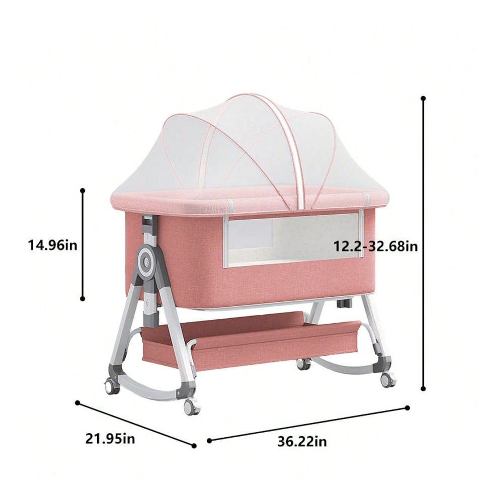 Berço de Bebê 5 em 1 com Modo  - Bassinet Bedside Sleeper avaliação e preço