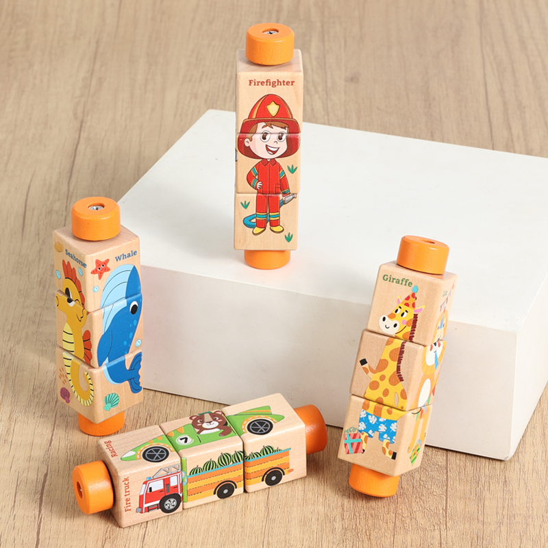 Bebê de madeira rotativa quebr - Baby Nursery Games avaliação e preço