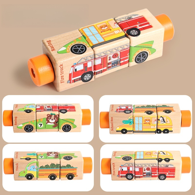 Bebê de madeira rotativa quebr - Baby Nursery Games avaliação e preço