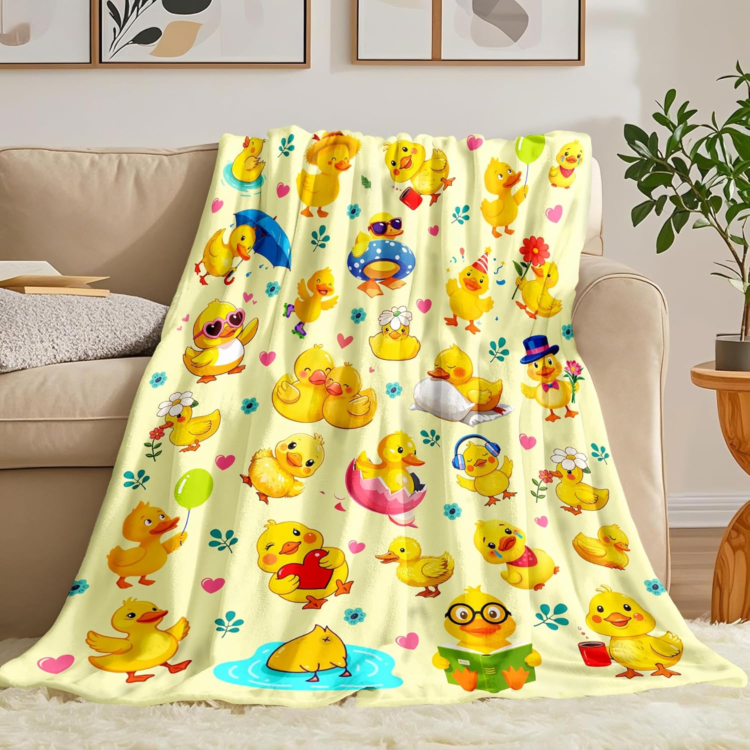 Cobertor de Pelúcia com Estamp - Baby Nursery Yellow avaliação e preço