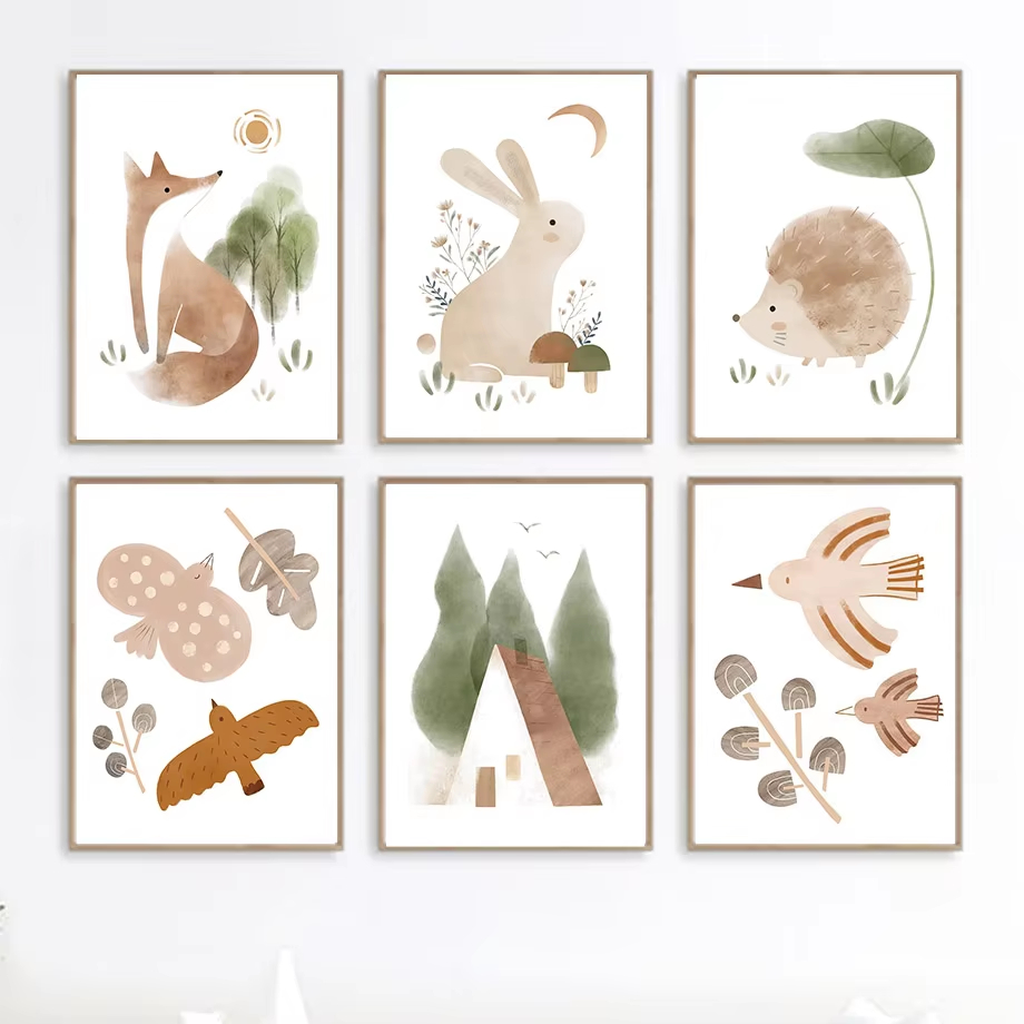 Boho coelho raposa ouriço páss - Baby Nursery Mirror avaliação e preço