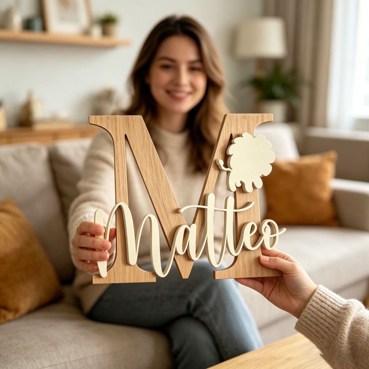 Placa de Nome de Leão Personal - Baby Nursery avaliação e preço