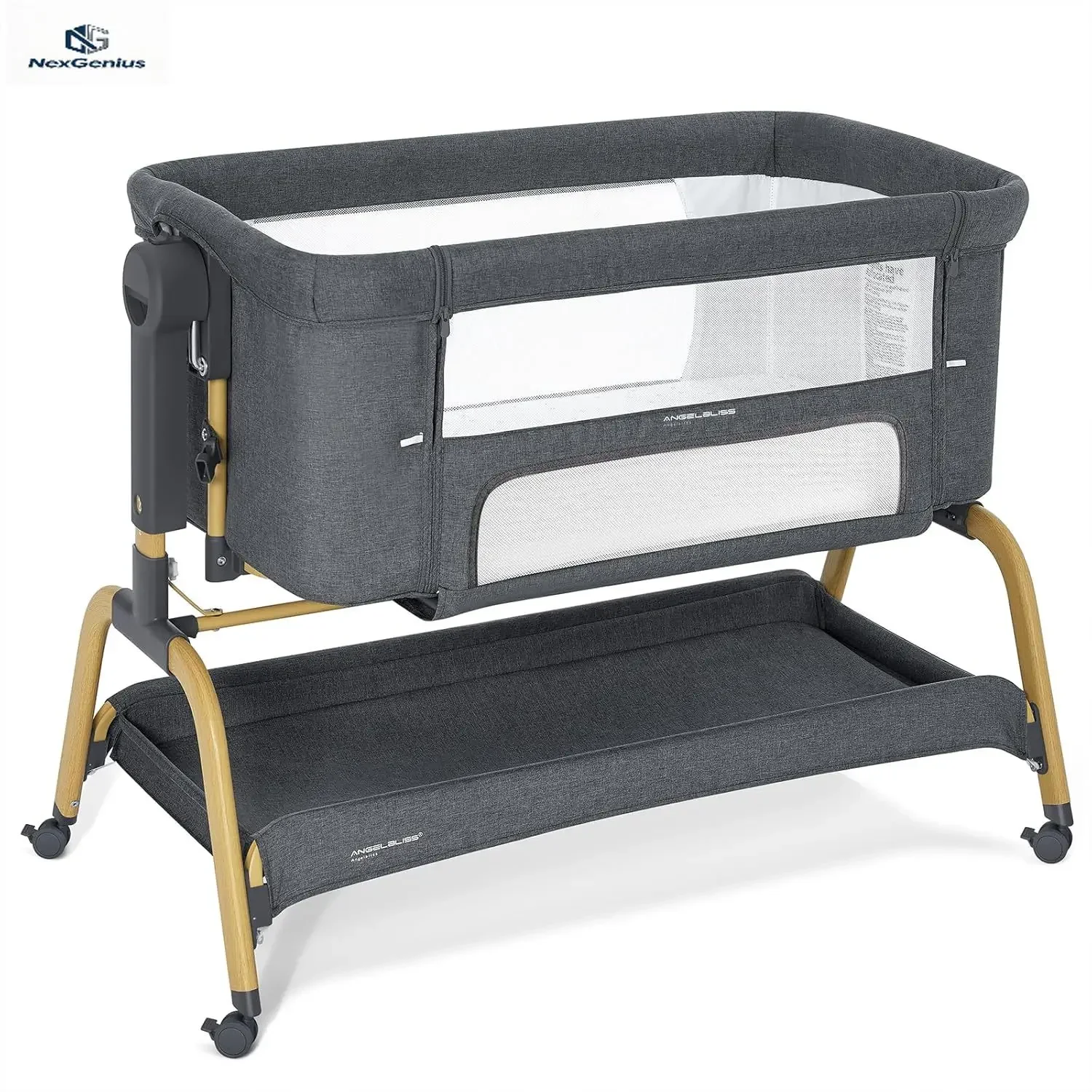 Berço 3 em 1 para Bebê, Cama d - Bassinet Bedside Sleeper avaliação e preço