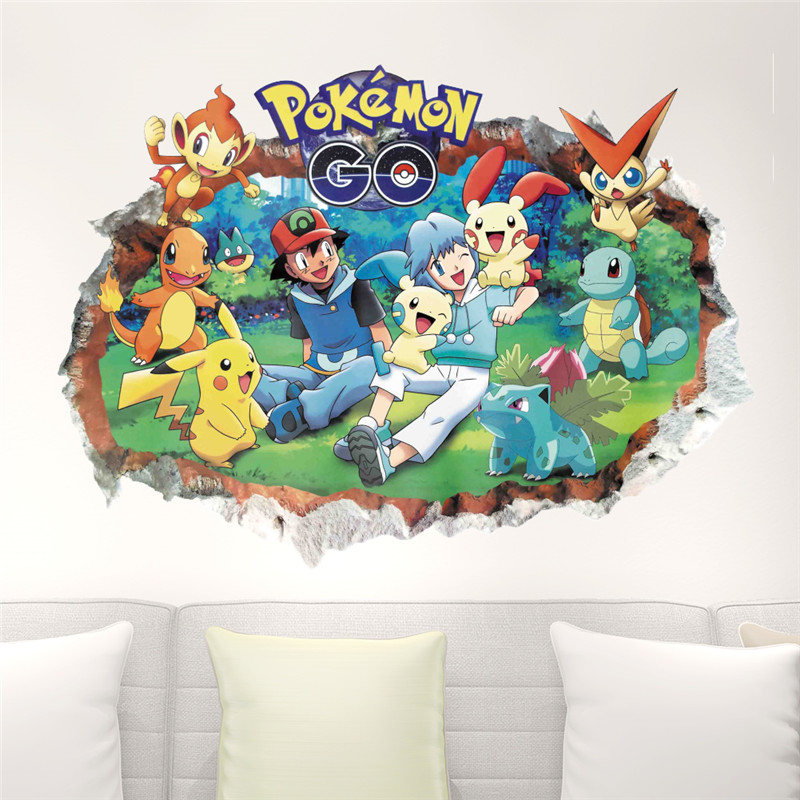 Desenhos animados Pokémon Pika - Baby Nursery Wall Mural avaliação e preço