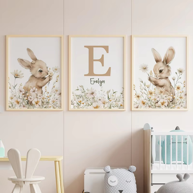Outono coelho flor selvagem ma - Baby Nursery Mirror avaliação e preço