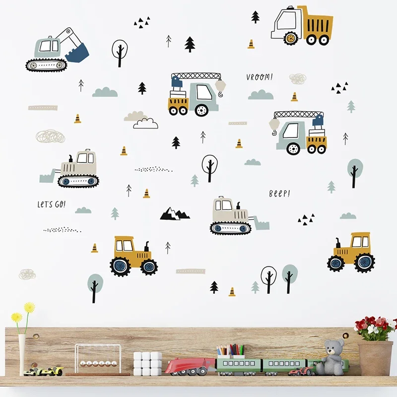Adesivos de parede de caminhão - Baby Nursery Wall Mural avaliação e preço
