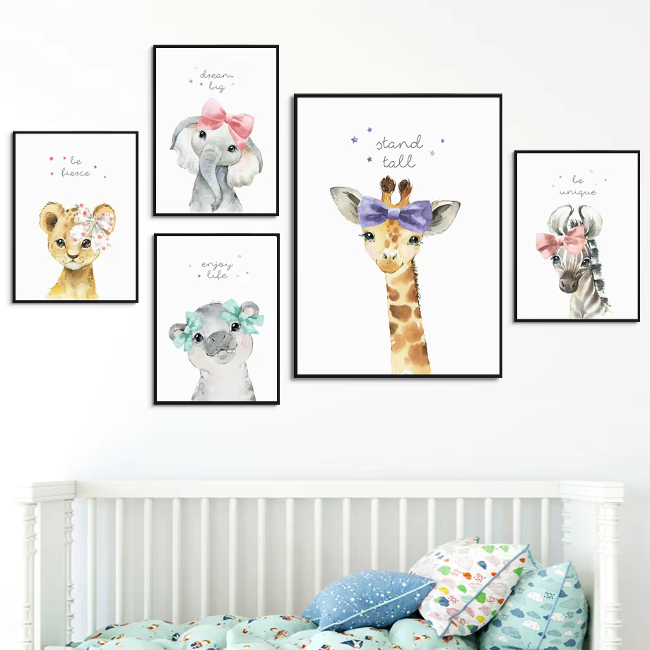 Leão zebra girafa elefante hip - Baby Nursery Mirror avaliação e preço