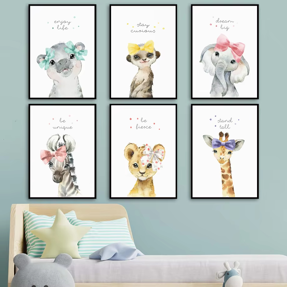 Leão zebra girafa elefante hip - Baby Nursery Mirror avaliação e preço