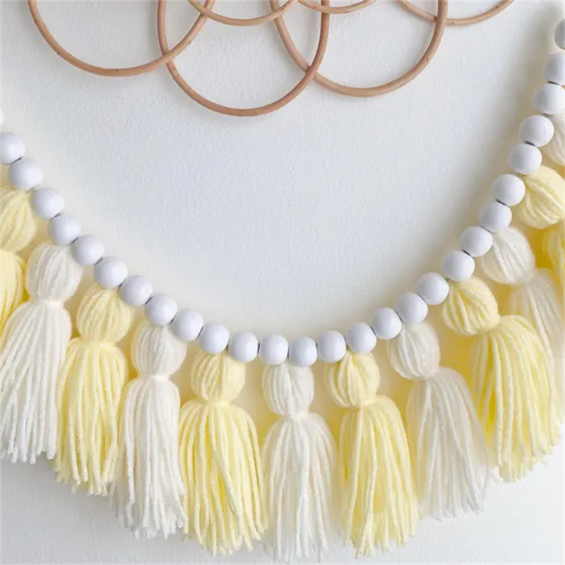Guirlandas de Franjas Boho Ama - Baby Nursery Yellow avaliação e preço