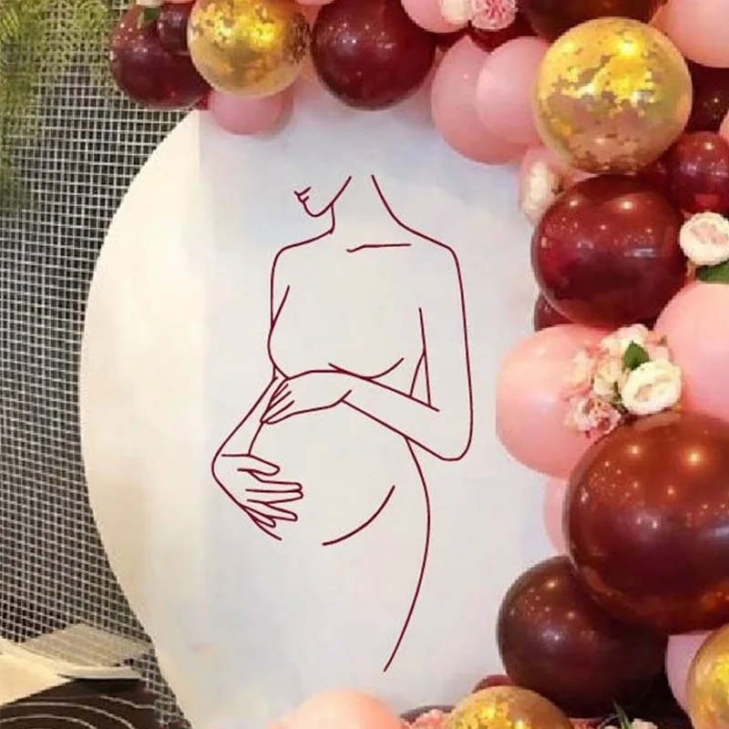 Mulher grávida arte, gênero re - Baby Nursery Gender Neutral avaliação e preço