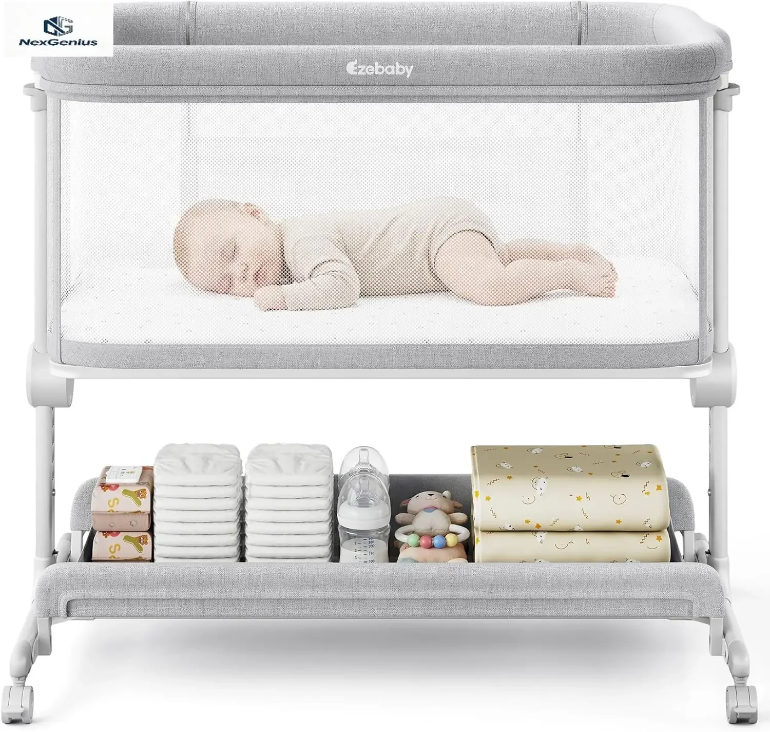 Berço Portátil para Bebês, Cam - Bassinet Bedside Sleeper avaliação e preço