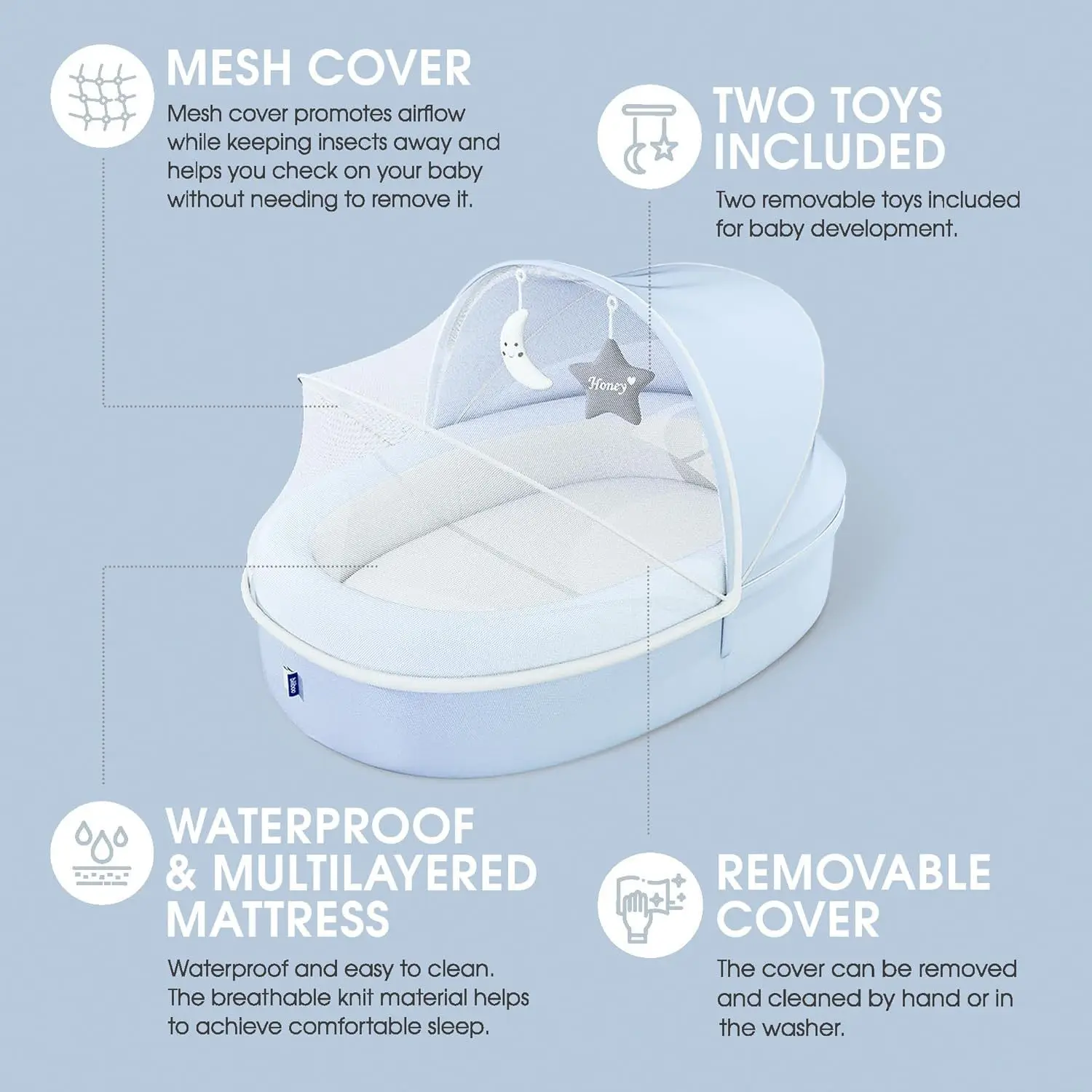 Berços Multifuncionais para Be - Bassinet Bedside Sleeper avaliação e preço