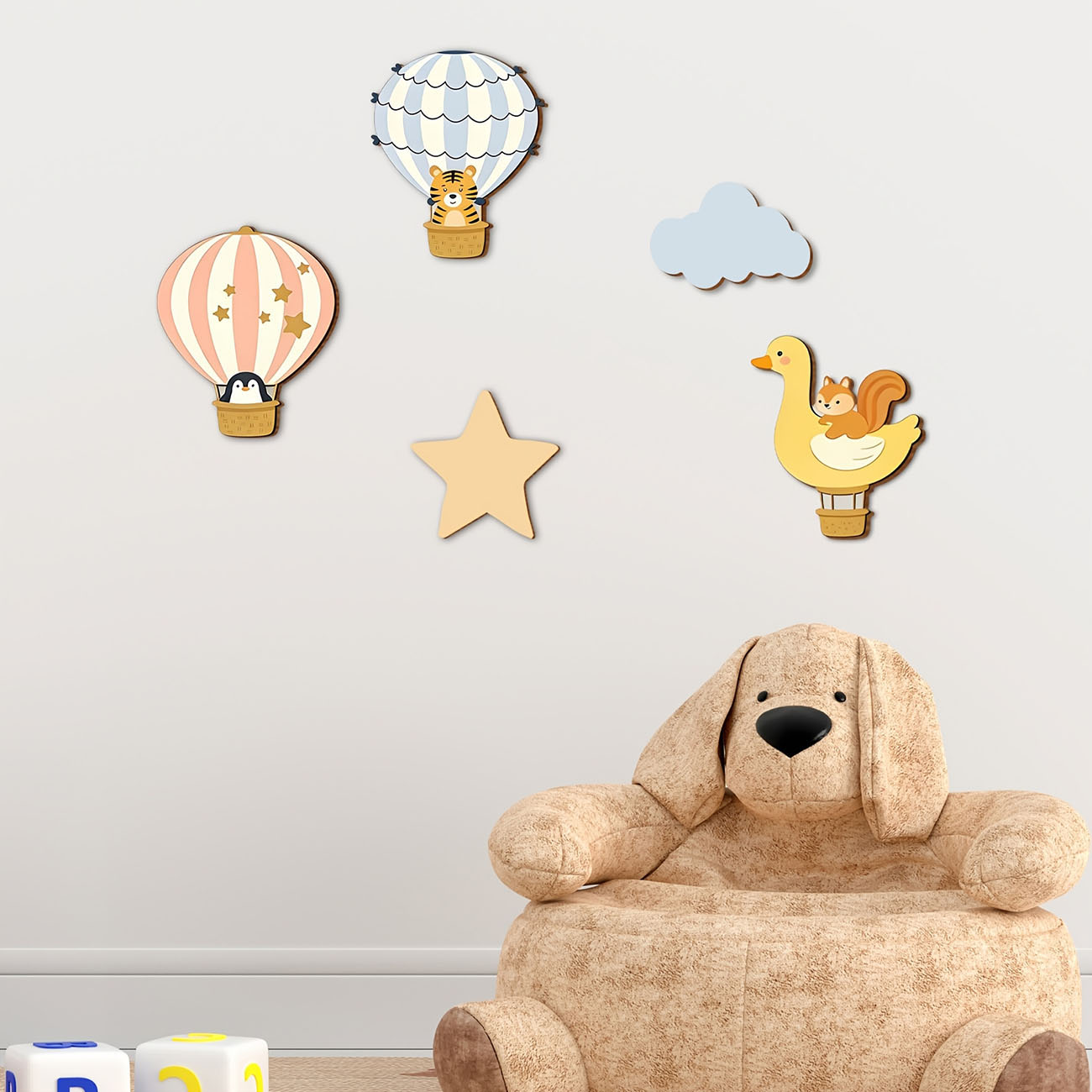 5 Peças de Adesivos de Parede  - Baby Nursery Wall Mural avaliação e preço