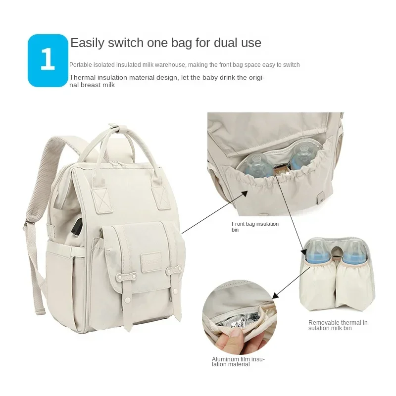 Saco de fraldas do bebê múmia  - Baby Bag Nursery avaliação e preço