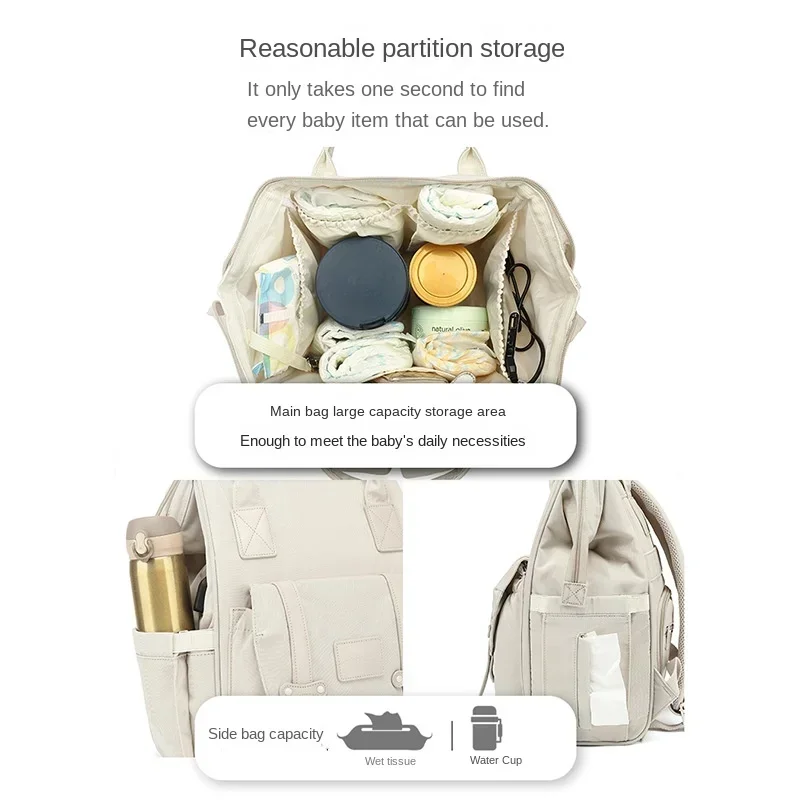 Saco de fraldas do bebê múmia  - Baby Bag Nursery avaliação e preço